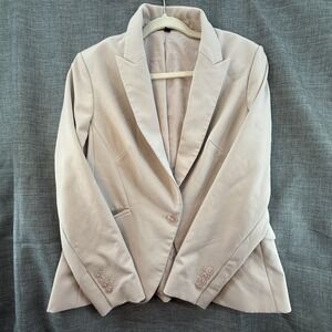 Express Editor Career Suit Jacket Blazer Long Size 14‎ Sleeve Slim fit Girl Pink
